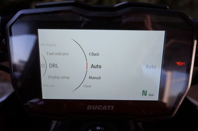 Ducati Diavel V4 red  Akrapovic
