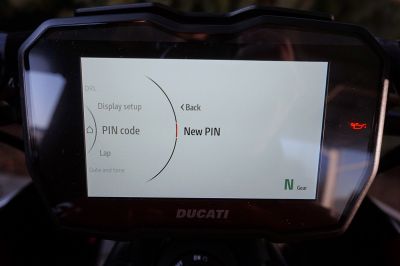 Ducati Diavel V4 red  Akrapovic