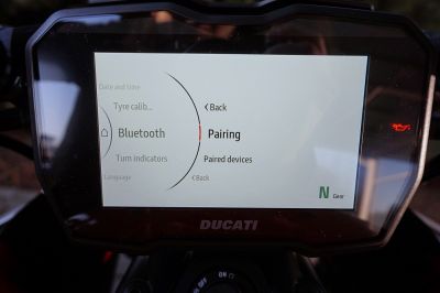 Ducati Diavel V4 red  Akrapovic